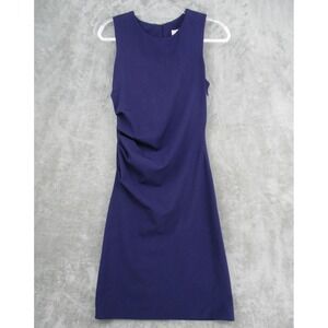 MM LaFleur New York Dress Womens 6 Ruched Sheath Dress Business Sheath Purple